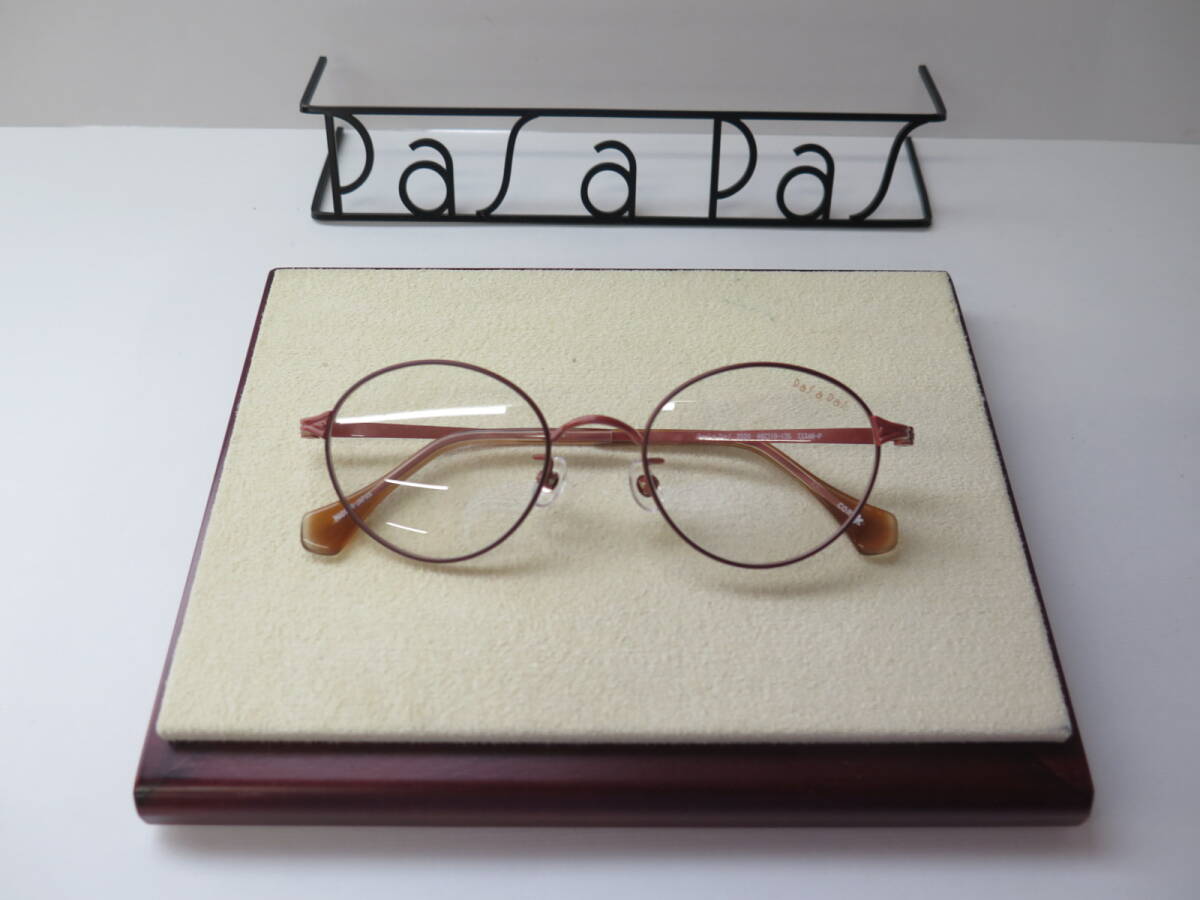1-43 未使用展示品 Pas a Pas パサパ model 2520 COL.COR(シナモンオレンジ) メガネフレーム 眼鏡フレーム拍卖