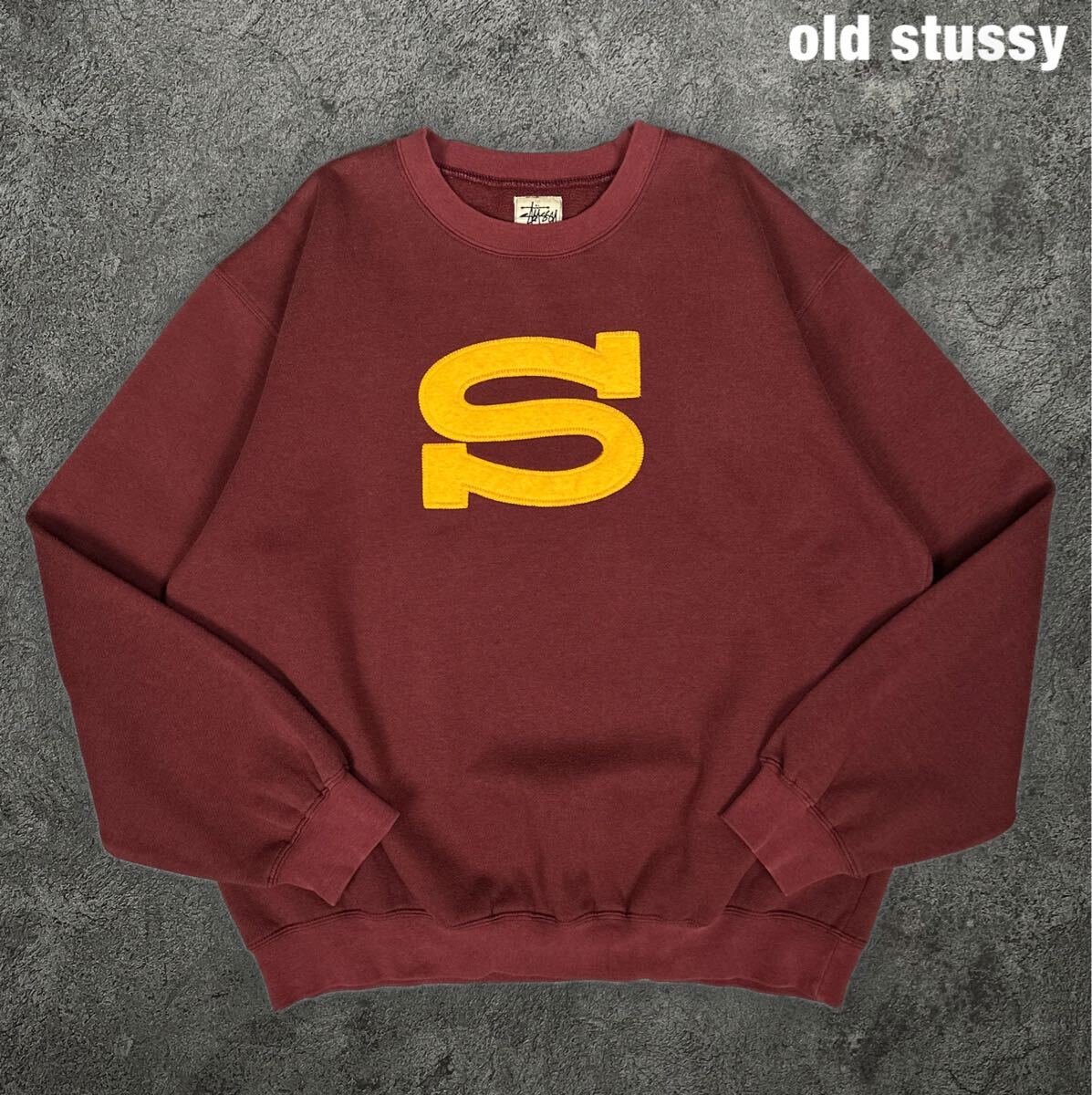 old stussy 90s oz製 ビンテージ Sロゴ スウェット シャツ オールドステューシー トレーナー 古着拍卖
