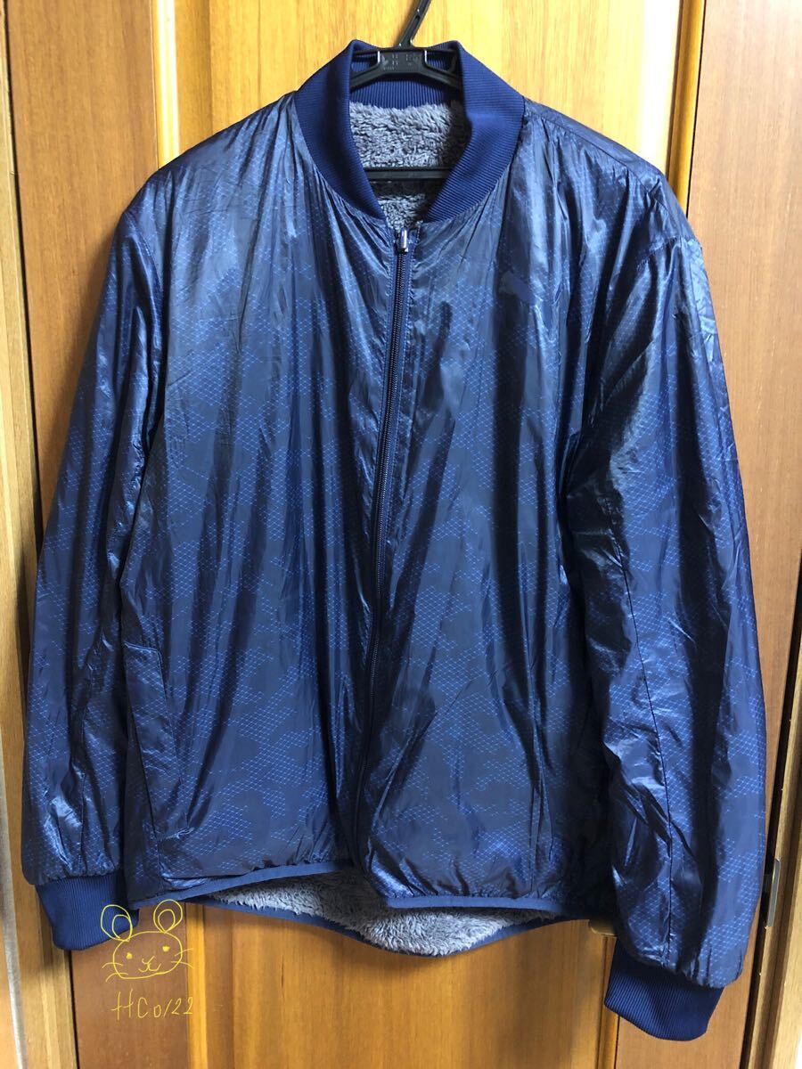 中古品 PUMA(プーマ) メンズ リバーシブル ジャンパー 上着 ジャケット ネイビー(紺色) Lサイズ拍卖