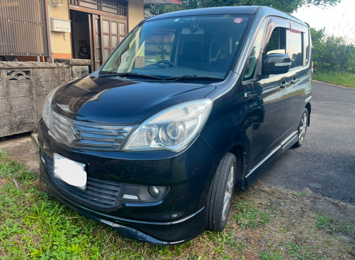 長崎発 ソリオ ブラック&ホワイト★左右電動ドア★パワスラ 1オーナー リビルミッション拍卖