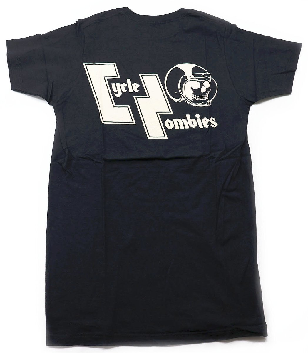 CYCLE ZOMBIES (サイクルゾンビーズ) CREW NECK TEE - SKULL - / クルーネックTシャツ スカル 極美品 ブラック size S拍卖