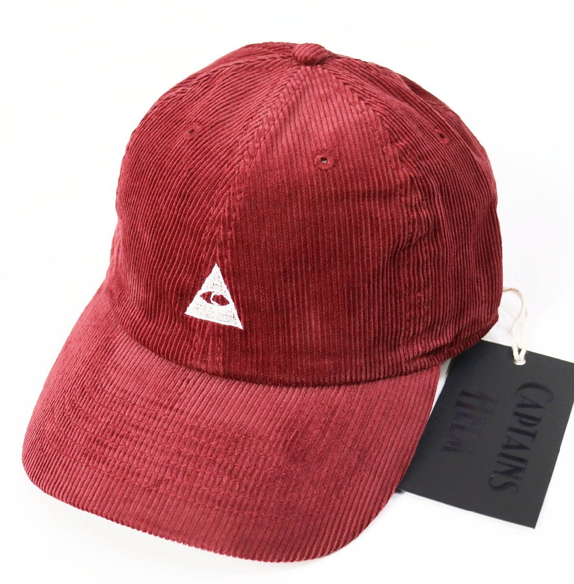 CAPTAINS HELM (キャプテンズヘルム) C-TRIANGLE CORDUROY CAP / トライアングルコーデュロイキャップ CH18-SS-C02 未使用品 バーガンディ拍卖