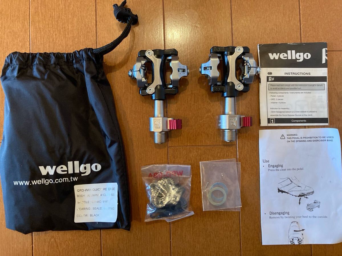【新品未使用】Wellgo(ウェルゴ)QRD-W01 ビンディング ペダル拍卖