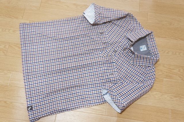 A920 即決 良品 老舗 musshu ムッシュ 吸汗・速乾 高通気ニット チェックポロシャツ トレッキング L 半袖 日本製 クリックポスト拍卖