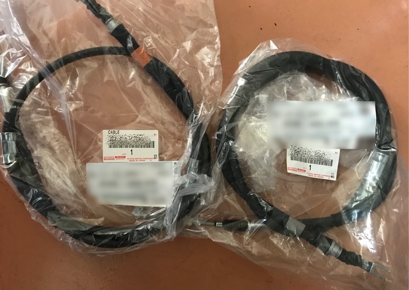 ●新品 未使用●トヨタ純正 スターレット EP82 EP91 パーキングブレーキ ケーブルASSY NO.2.3拍卖