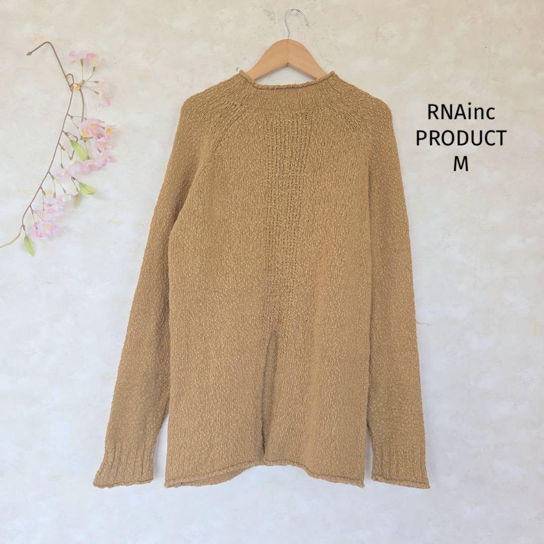 RNAinc PRODUCT ニット セーター【M】黄土色 長袖 レディース拍卖