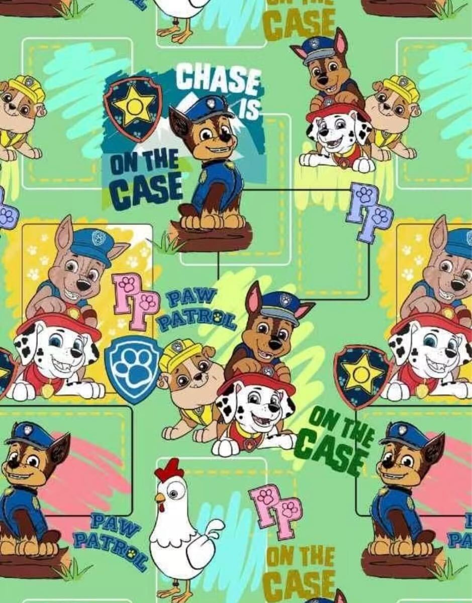 USAシーチング綿100%生地幅110cm×約50cm.PAW PATROL拍卖