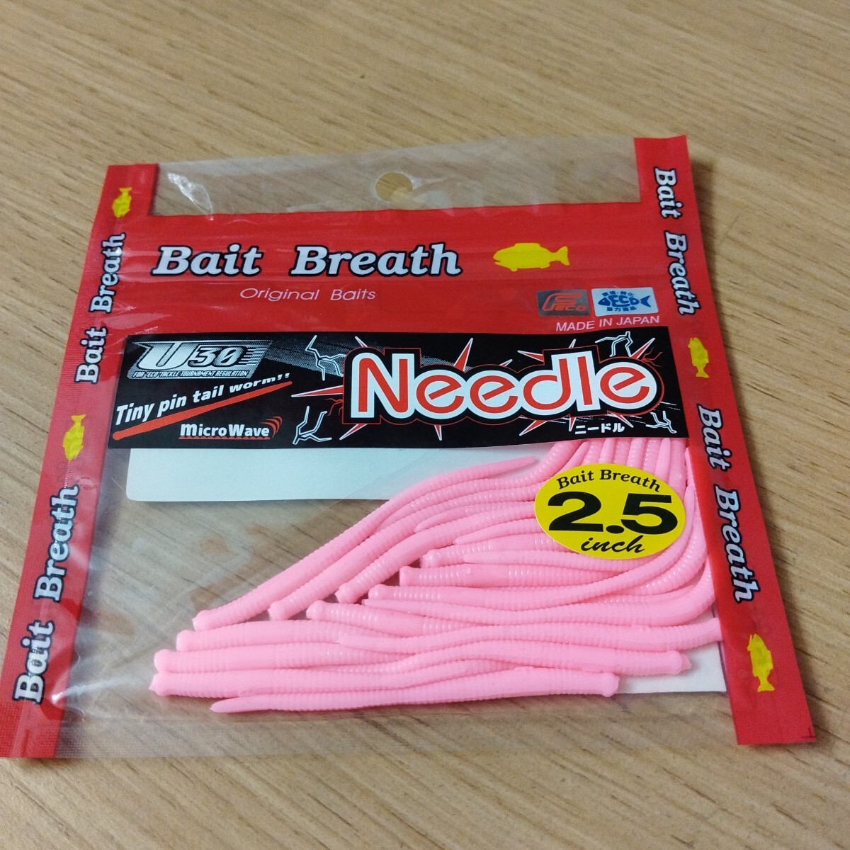 Bait Breath (ベイトブレス) ワーム ルアー U30 ニードル2.5#129バブルガムピンク未使用品Ⅱ拍卖