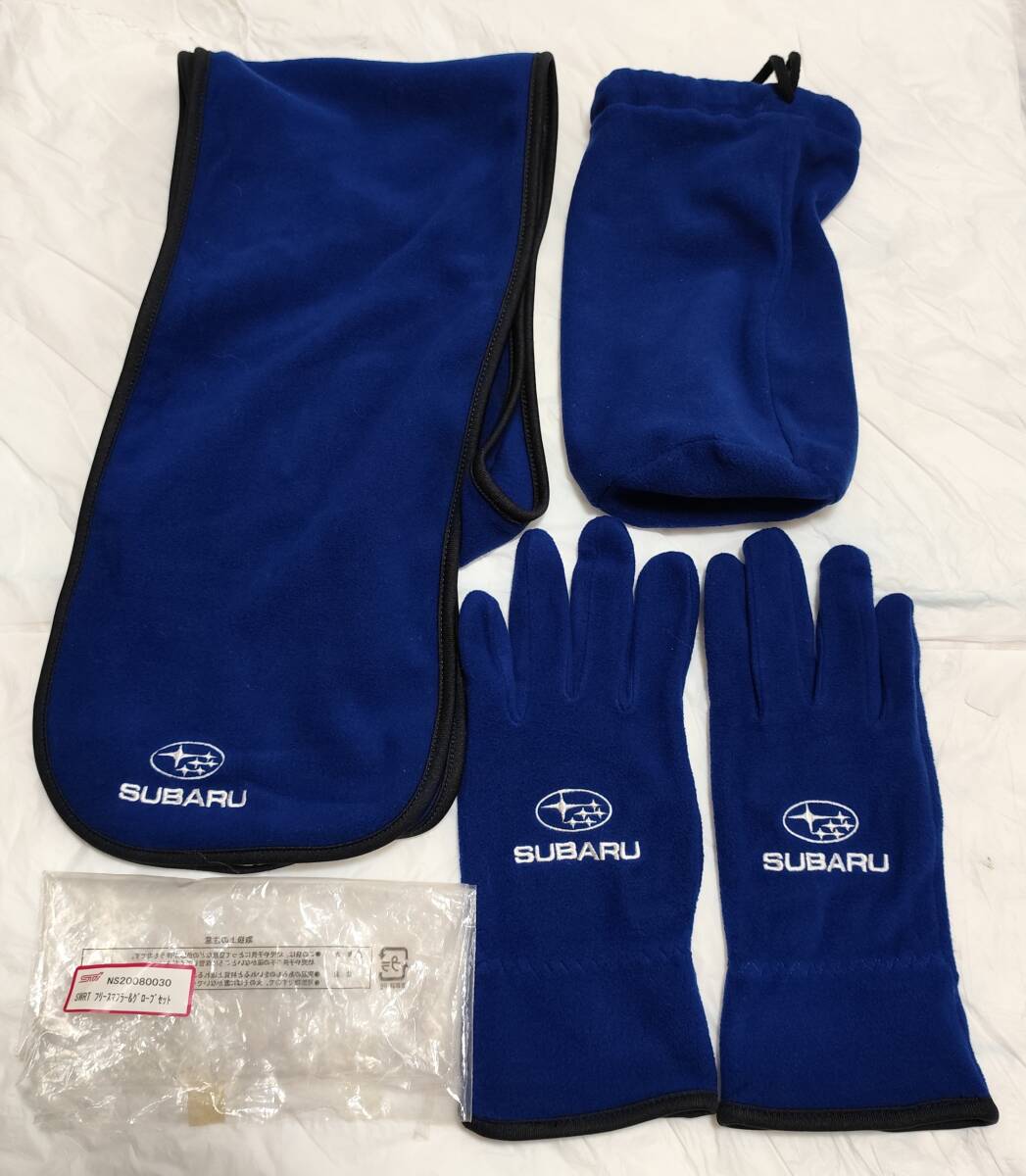「SUBARU STI SWRT フリースマフラー&グローブセット」未使用 長期保管品拍卖