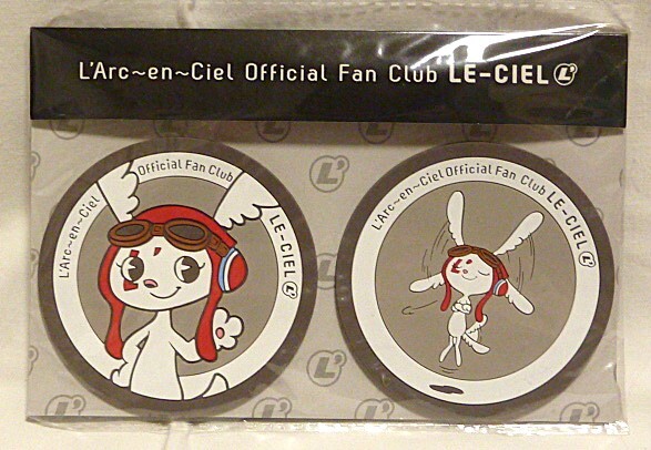 ★新品未開封★非売品ラルクアンシエルL'Arc~en~Cieルlシエルちゃんコースター2個セット♪HYDEハイドデザインオリジナルキャラクター♪拍卖