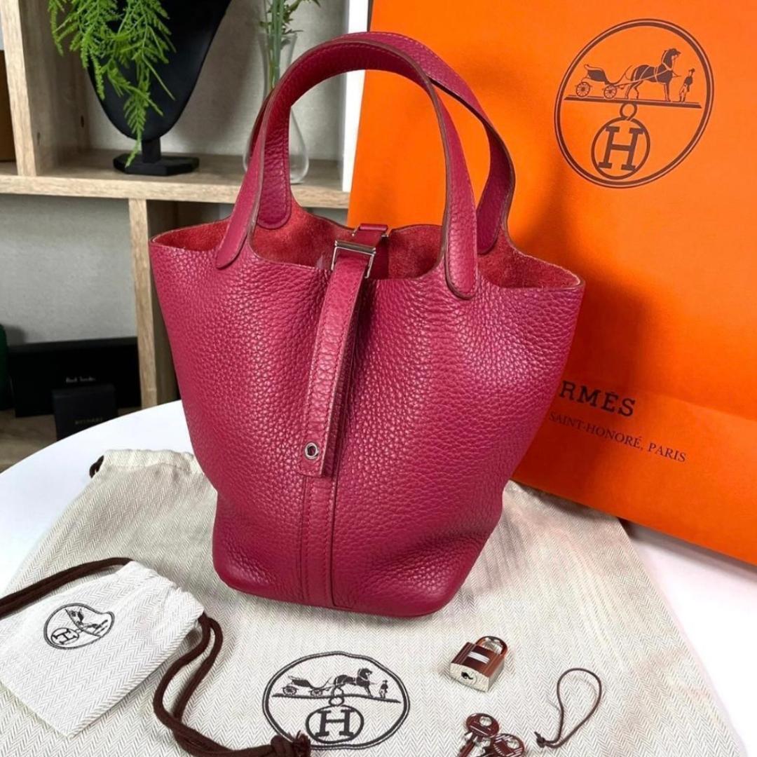 超美品 HERMES ピコタンロックPM ルージュアッシュ T刻印拍卖