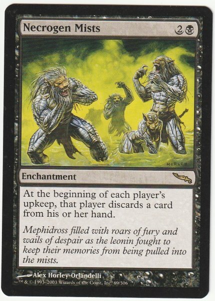 MRD 屍気の霧/Necrogen Mists 英語1枚 3枚まで拍卖