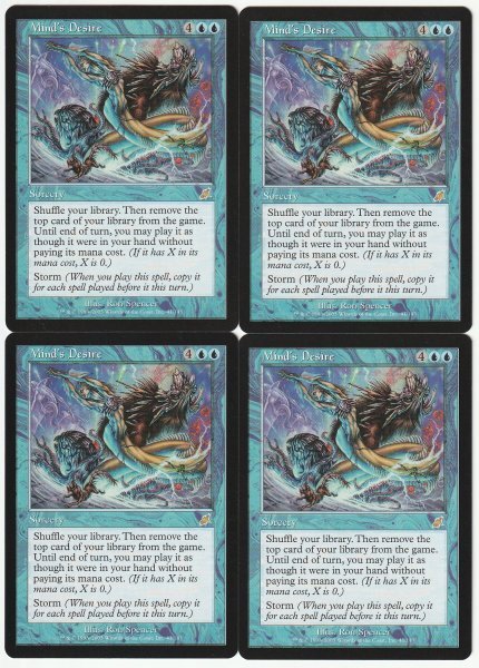 SCG 精神の願望/Mind's Desire 英語4枚セット拍卖