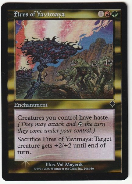 INV Foil ヤヴィマヤの火/Fires of Yavimaya 英語1枚拍卖