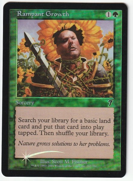 7版 Foil 不屈の自然/Rampant Growth 英語1枚拍卖