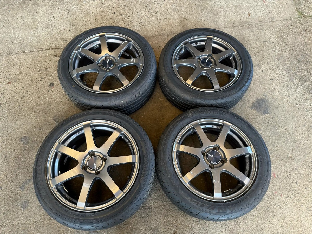 Enkei PF07 PCD100 16x7J ET43.15x6j ET45 4穴 ラジアル 215/45R16.185/55R15拍卖