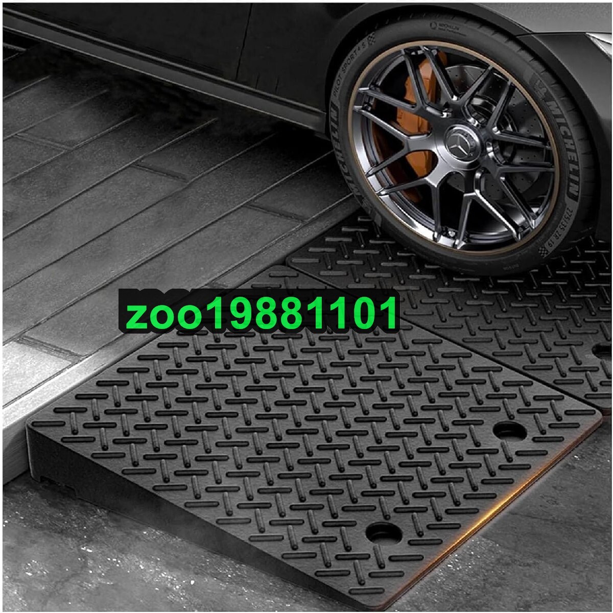 段差プレート 転倒防止 段差スロープ 耐圧 カースロープ 駐車場 段差用スロープ ポータブル ベビーカー 防水滑り止め 屋外 50*50*10cm拍卖