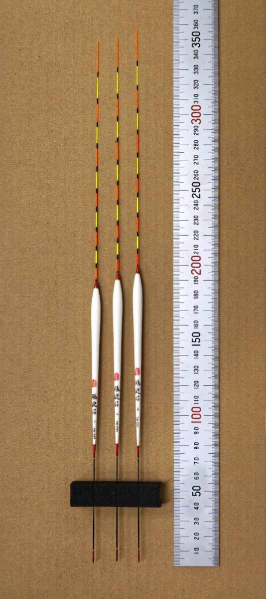 羽根 へら浮き ウキ 3本セット 全長約34.5〜35.5cm ムクトップ fgYMC04 訳あり拍卖