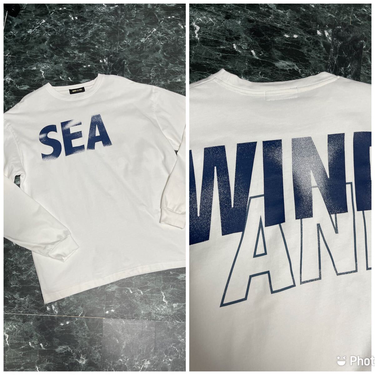 WIND AND SEA ウィンダンシー ロングTシャツ ロゴ ロンT M拍卖