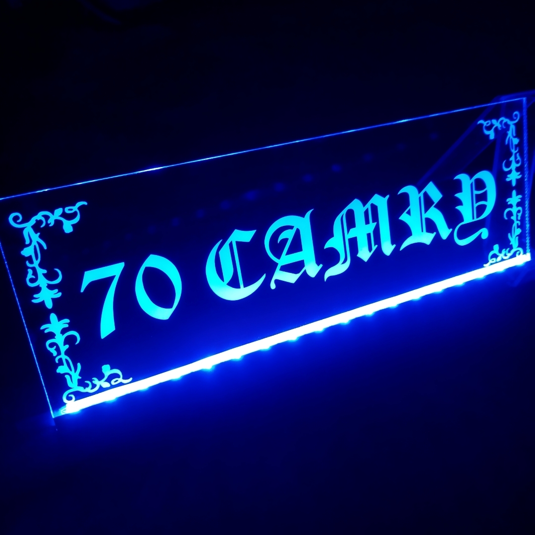 カムリ② リモコン付 フルカラーLED アクリルプレート トヨタ TOYOTA カスタム ステッカー ライト CAMRY AXVH70 75 AVV50 ACV40 45 30 35拍卖