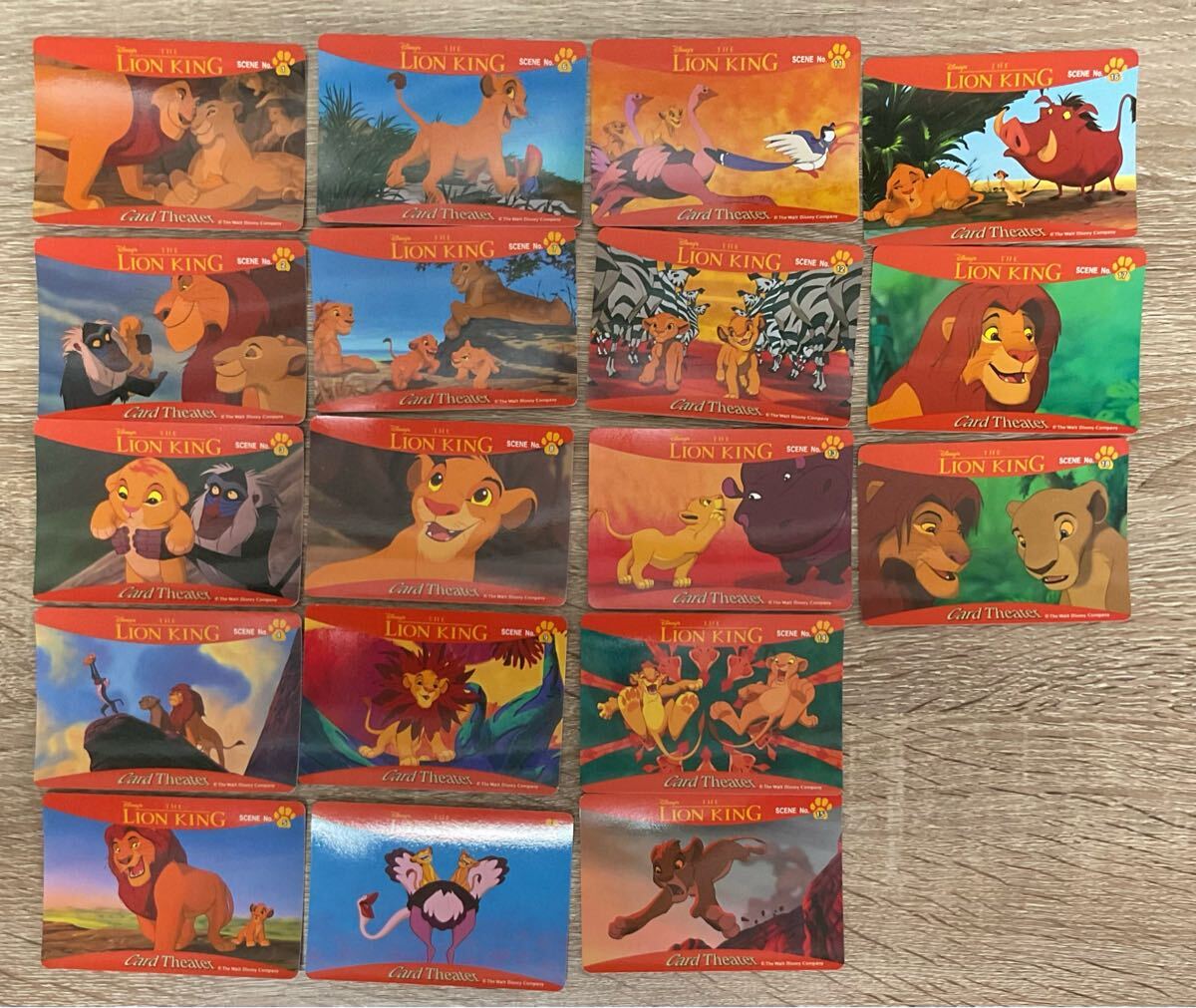 ライオンキング カードシアター セガ 1994 年 ディズニー まとめ売り 18枚【在庫処分A0522004】 拍卖