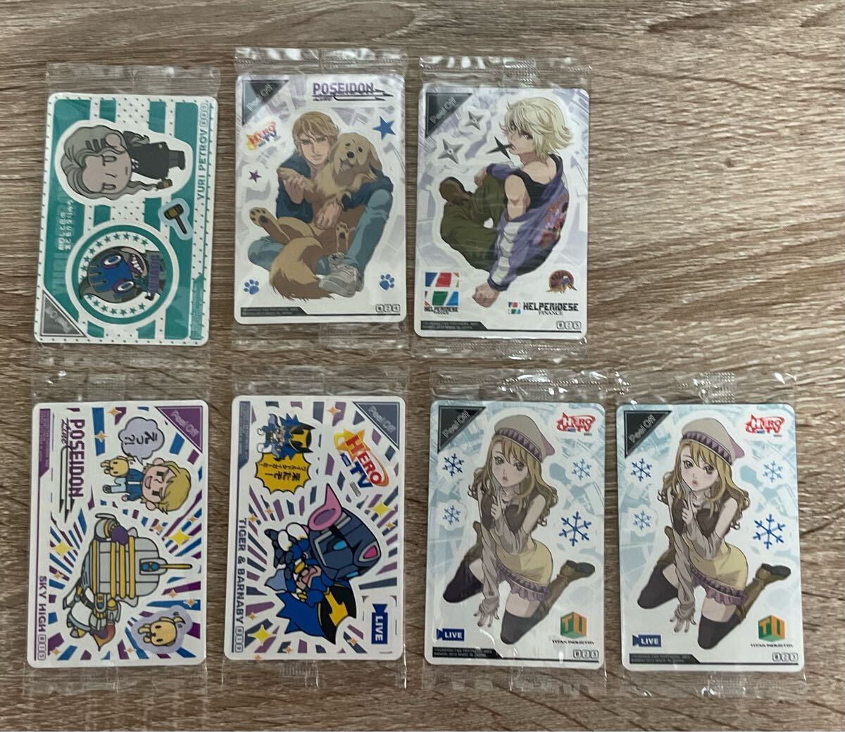 TIGER&BUNNY タイバニ カード シール ステッカー 未使用品 まとめ売り 7枚【在庫処分A0512001】 拍卖