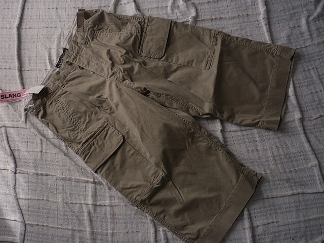 RNA SLANG ★ミリタリーハーフパンツ ショートパンツ 厚手 定価15800 ルーズ ワイド拍卖