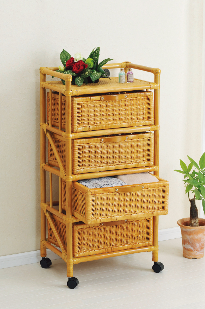 今枝商店 ラタン 籐 ランドリー 脱衣籠 スリムタイプ E47拍卖