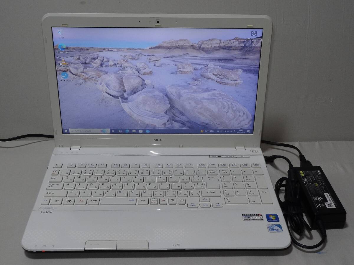 NEC☆LaVie【LS150/H】ACアダプタ付属/バッテリ-NG●Windows10/Intel Celeron B815 1.60GHz/4GB/80GB/15.6型/DVD/無線LAN●中古現状品 拍卖