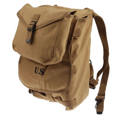 【送料無料】WWII WW2 米軍 アメリカ軍 M1928 ハーバーザック ナップザック ミリタリー バックパック サスペンダー レプリカ 複製 新品拍卖