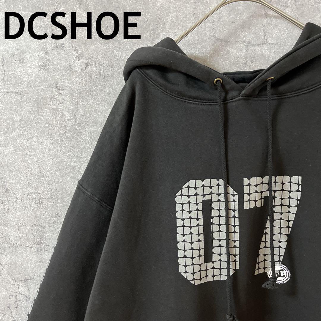 DCshoe スウェットパーカー 黒 XLメンズ スケーター拍卖