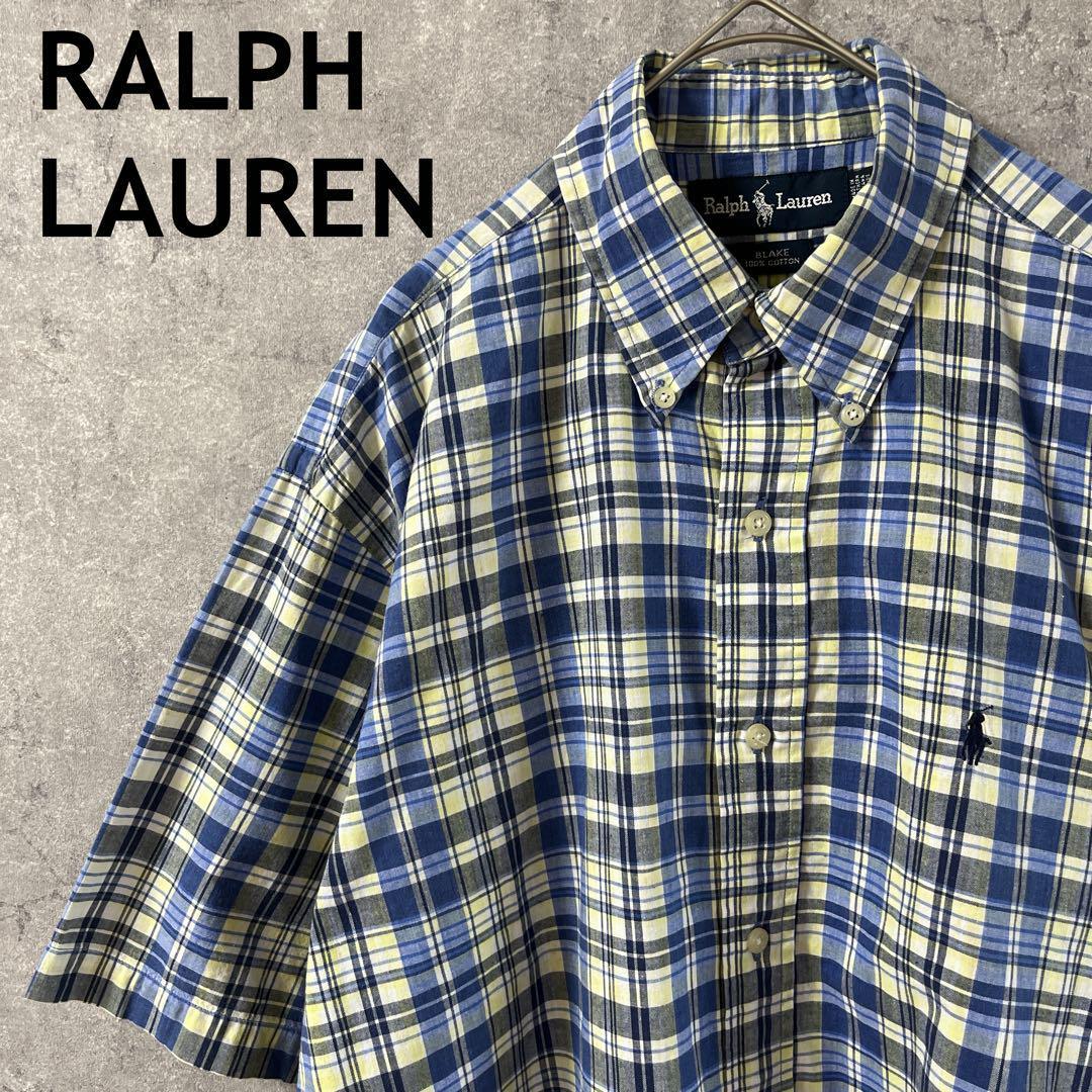 Ralph Lauren 90s BLAKEチェックシャツ 半袖 L相当Sメンズ拍卖
