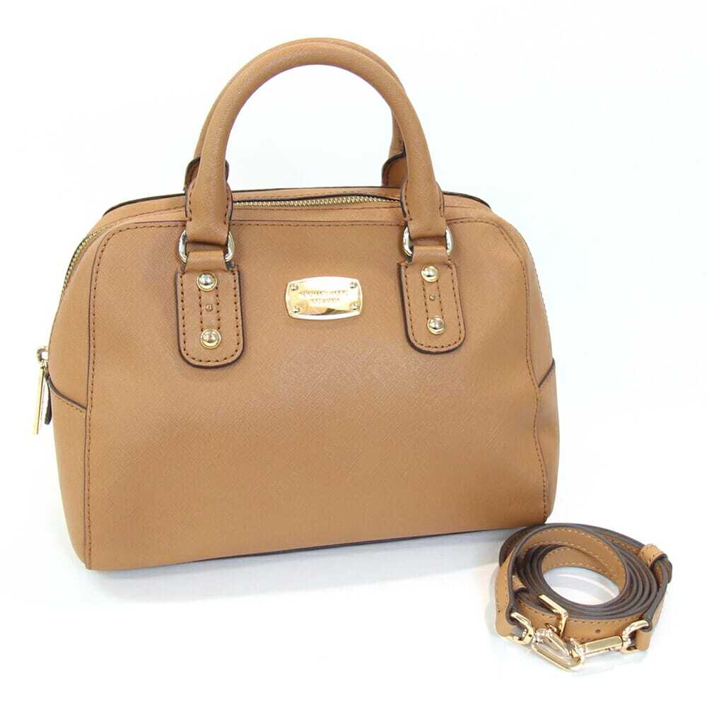 マイケルコース 2WAYハンドバッグ 35F5GSAS2L ライトブラウン レザー 中古 ショルダーバッグ 肩掛け 斜め掛け拍卖