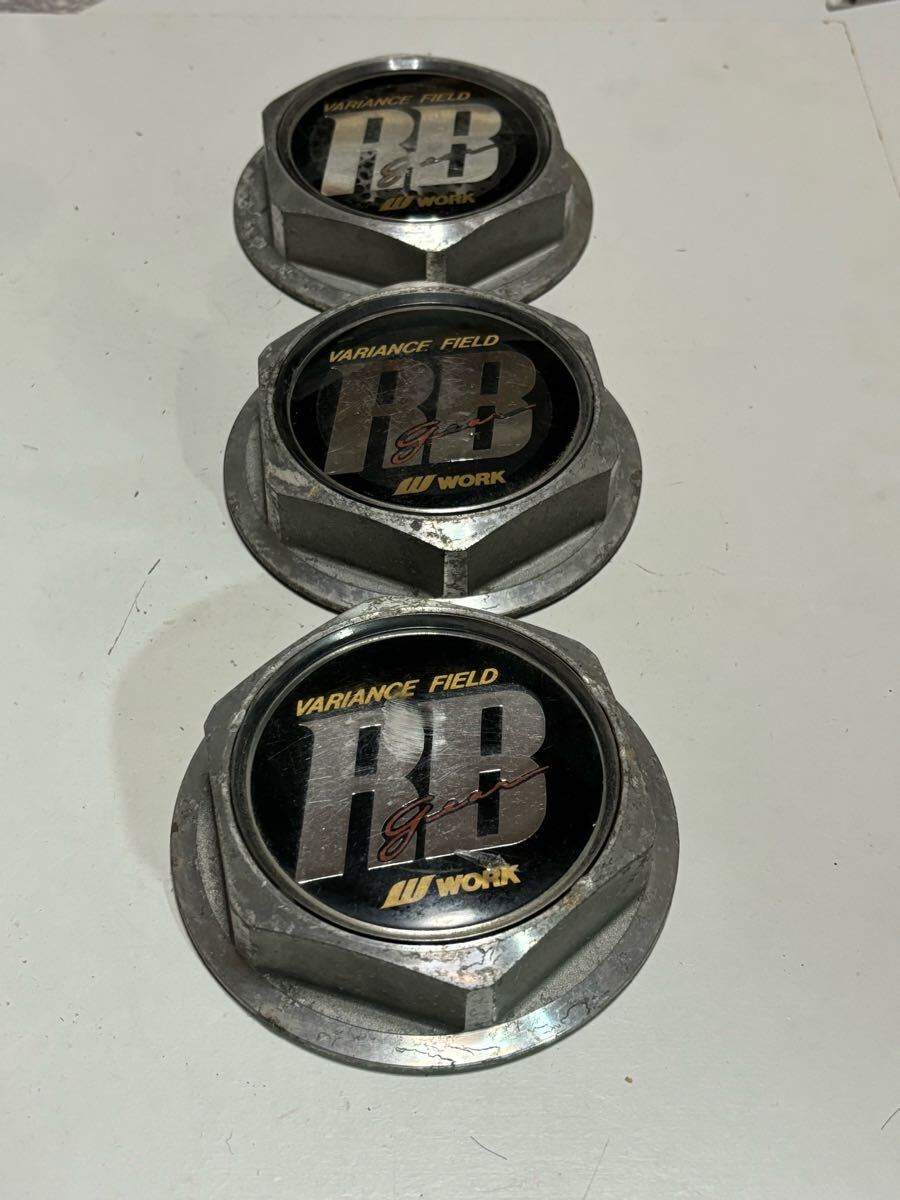 【205】★ 希少品★ WORK RB GEAR センターキャップ 3枚拍卖