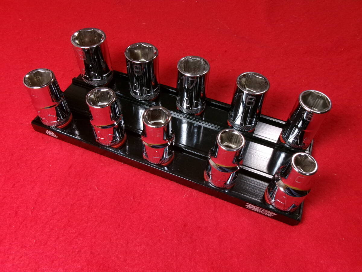 マックツール mactools 差込1/2sq スタンダードソケット 10個セット 10mm~19mm 6角 メトリックソケット ショートソケット SVM106BRPT V6拍卖