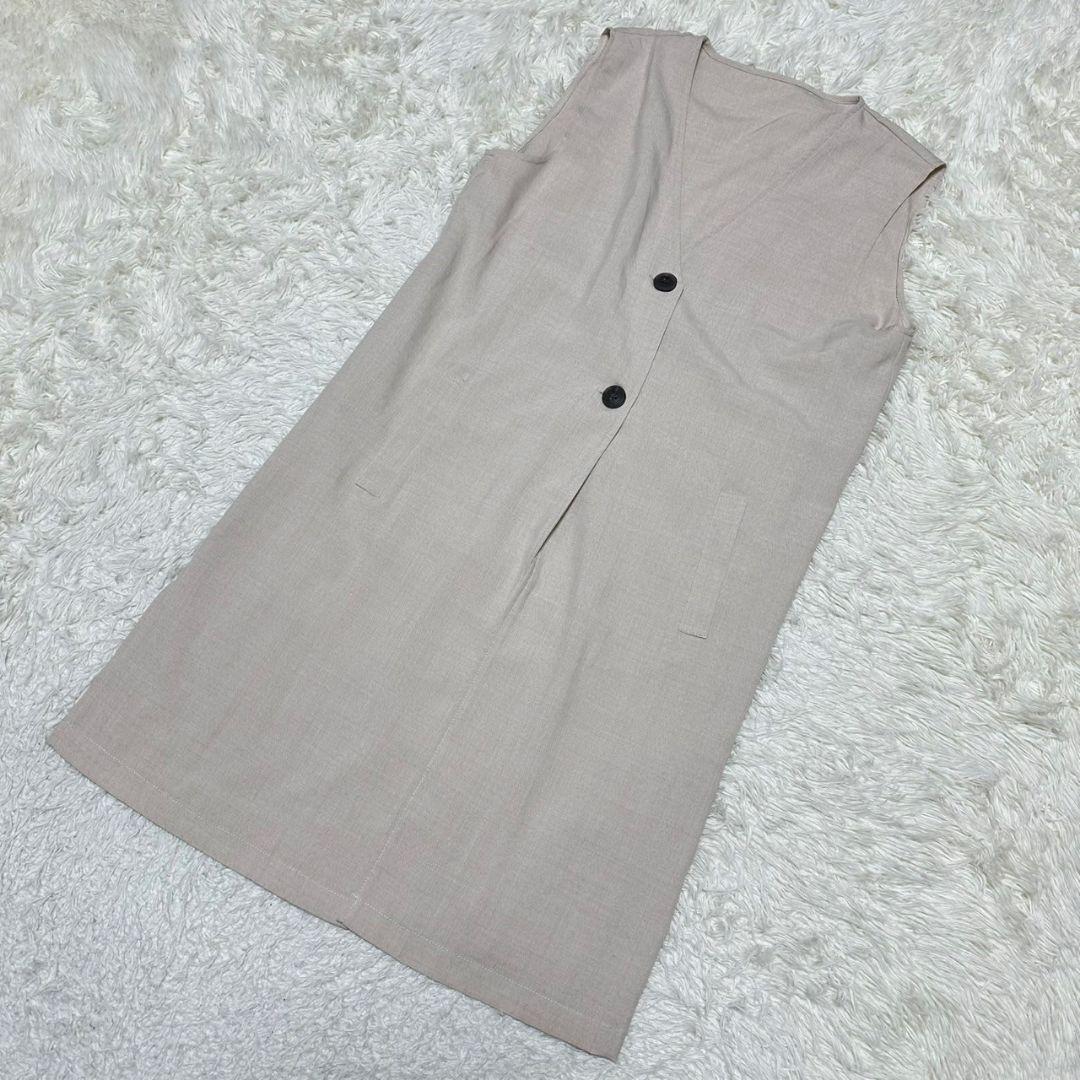 【しまむら】/Lutique/ベスト/L/ベージュ系/薄手/ボタン/トップス拍卖