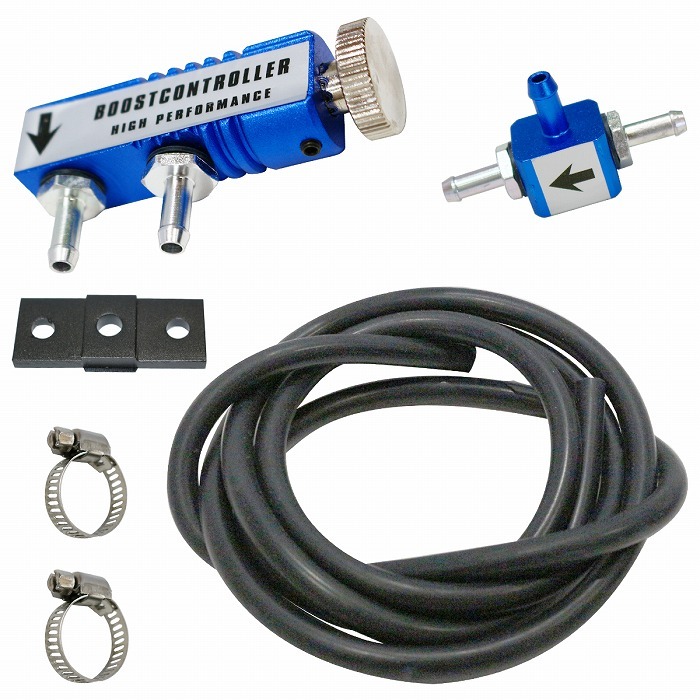 『青/ブルー』汎用 機械式 VVC ブーストコントローラー ターボ車 ターボ ブーストアップ ブーコン ブースト UP ホース付き拍卖