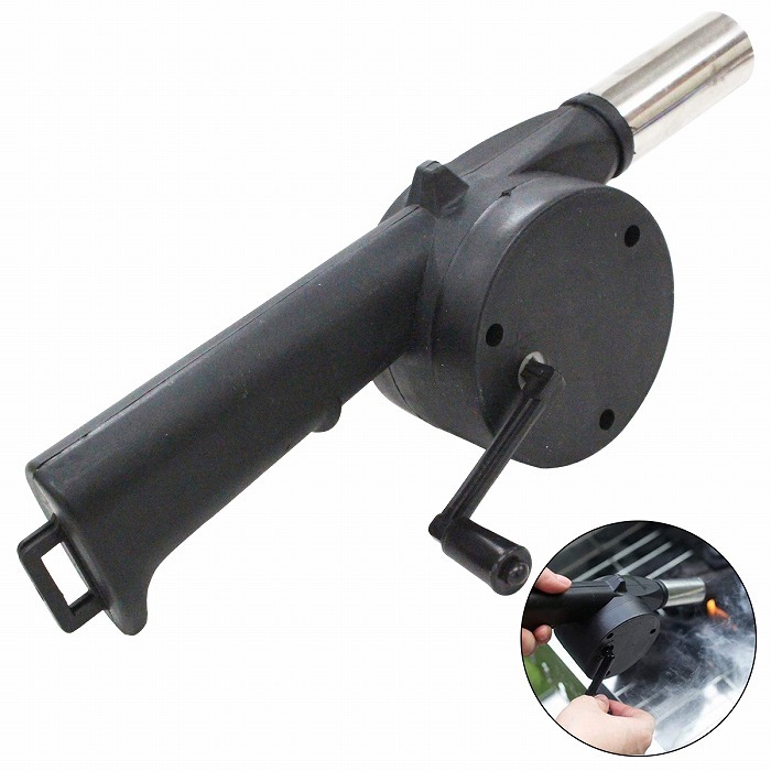 BBQの必需品! エアブロア 火起こし 送風機 キャンプ アウトドア バーベキュー ハンドエアポンプ エアーブロア 手動 着火剤 炭拍卖