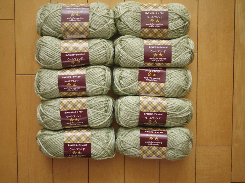 【NIKKE】ウールブレンド・合太【COL.NO.17】10玉セット・毛混毛糸・ニッケビクターチャイルド拍卖