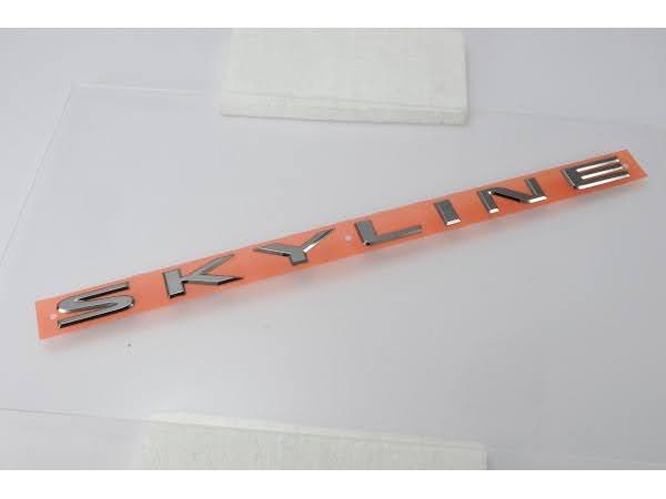 ●未使用 日産 R34 ER34 ENR34 HR34 スカイライン 2ドア 純正 トランクリッド エンブレム オーナメント NISSAN trunk lid emblem拍卖