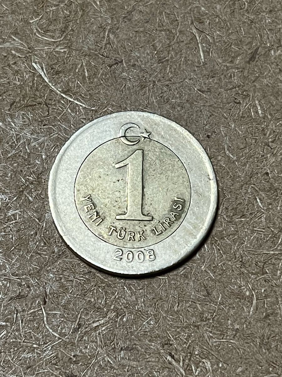 トルコ ヨーロッパ イスタンブール アジア 1トルコリラ 1リラ 紙幣 硬貨 コイン 2008拍卖