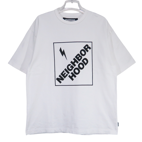 NEIGHBORHOOD ネイバーフッド 22AW CLASSIC LOGO SS 222TPNH-CSM07 Tシャツ ショートスリーブ ホワイト カットソー 半袖 サイズM Mayk拍卖