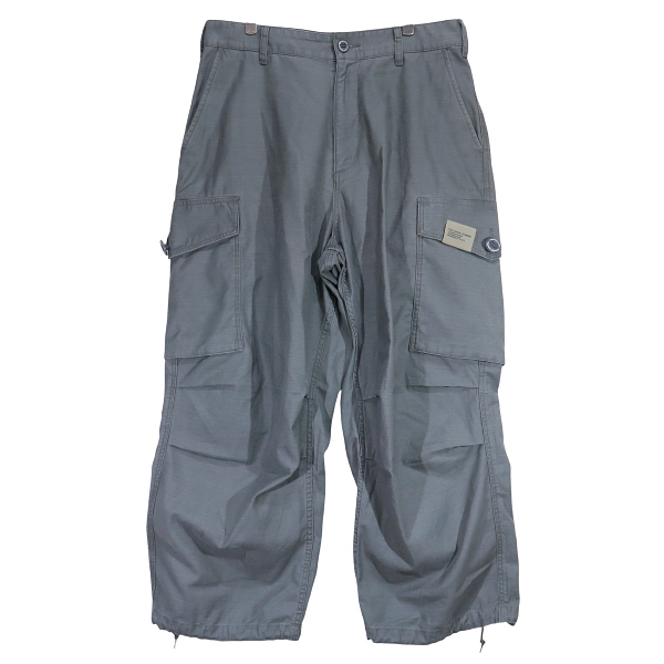 NEIGHBORHOOD ネイバーフッド 25SS WIDE CARGO PANTS 251SPNH-PTM06 ワイド カーゴ パンツ 6ポケット ボトムス グレー サイズM Mayk拍卖