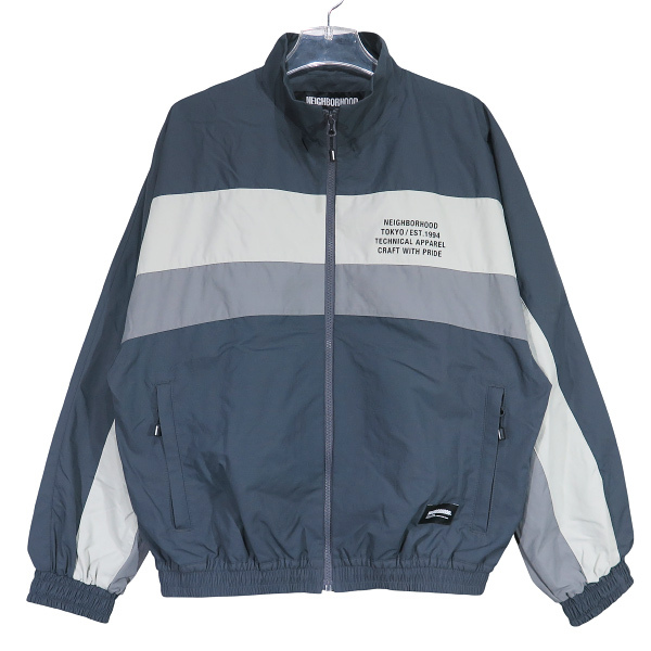 NEIGHBORHOOD ネイバーフッド 24AW TRACK JACKET 242AQNH-JKM01 トラック ジャケット グレー アウター ナイロンブルゾン サイズS Mayk拍卖