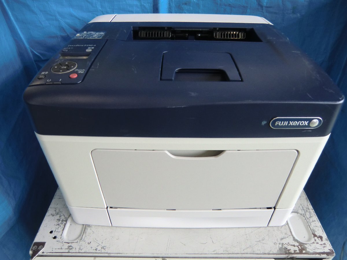 (ジャンク)◆中古レーザープリンタ【FUJI XEROX DocuPrint P350d】残量不明トナー/ドラム付き ◆拍卖