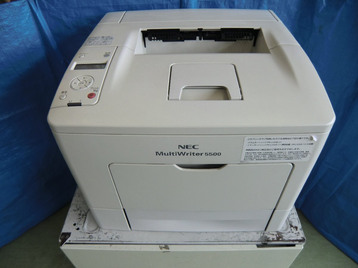 ◆中古レーザープリンタ【NEC MultiWriter5500】トナー/ドラムなし 自動両面印刷対応◆拍卖