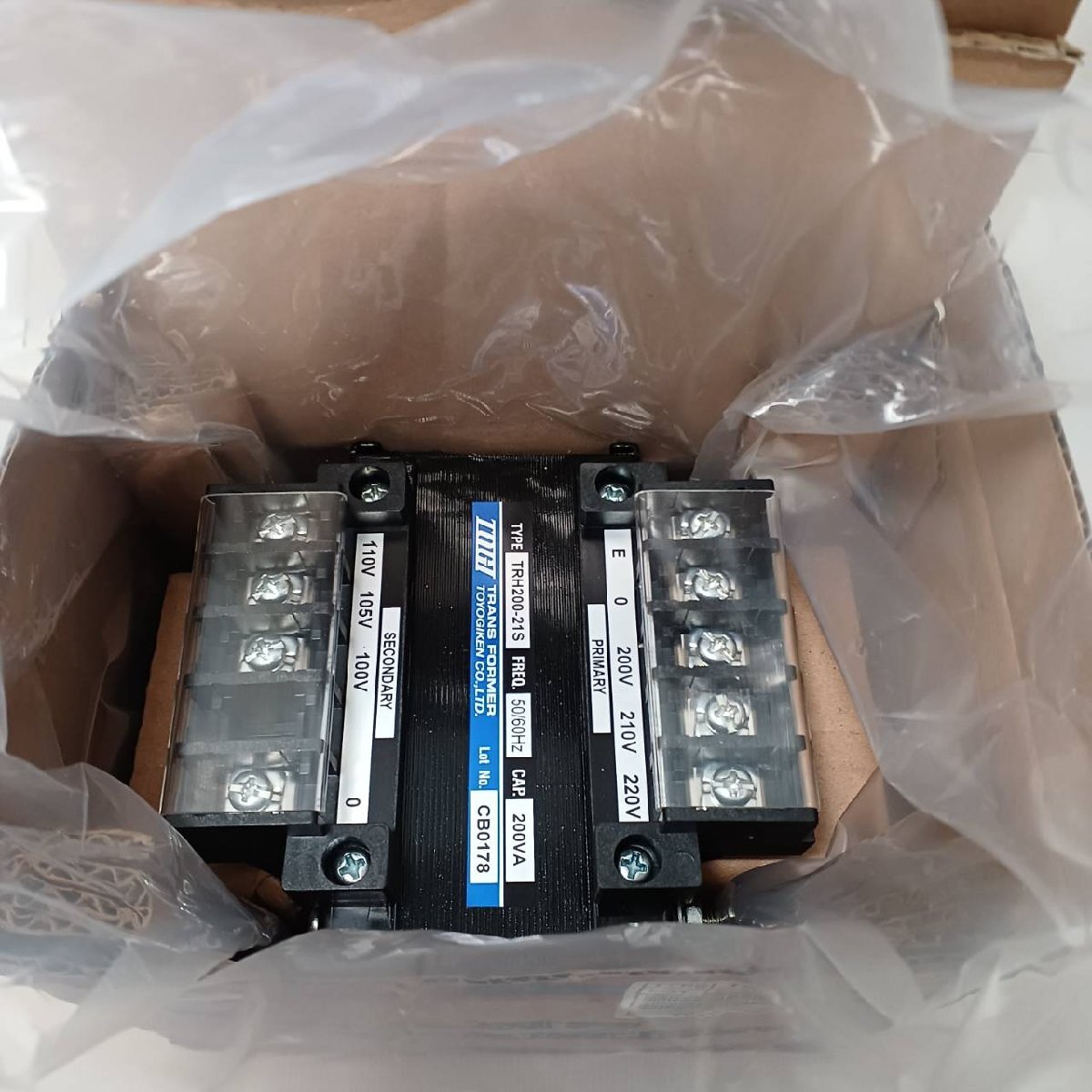 【新品未使用品】TRH200-21S TRANS FORMER トランスフォーマー 東洋技研 内容量:1個 A-004拍卖