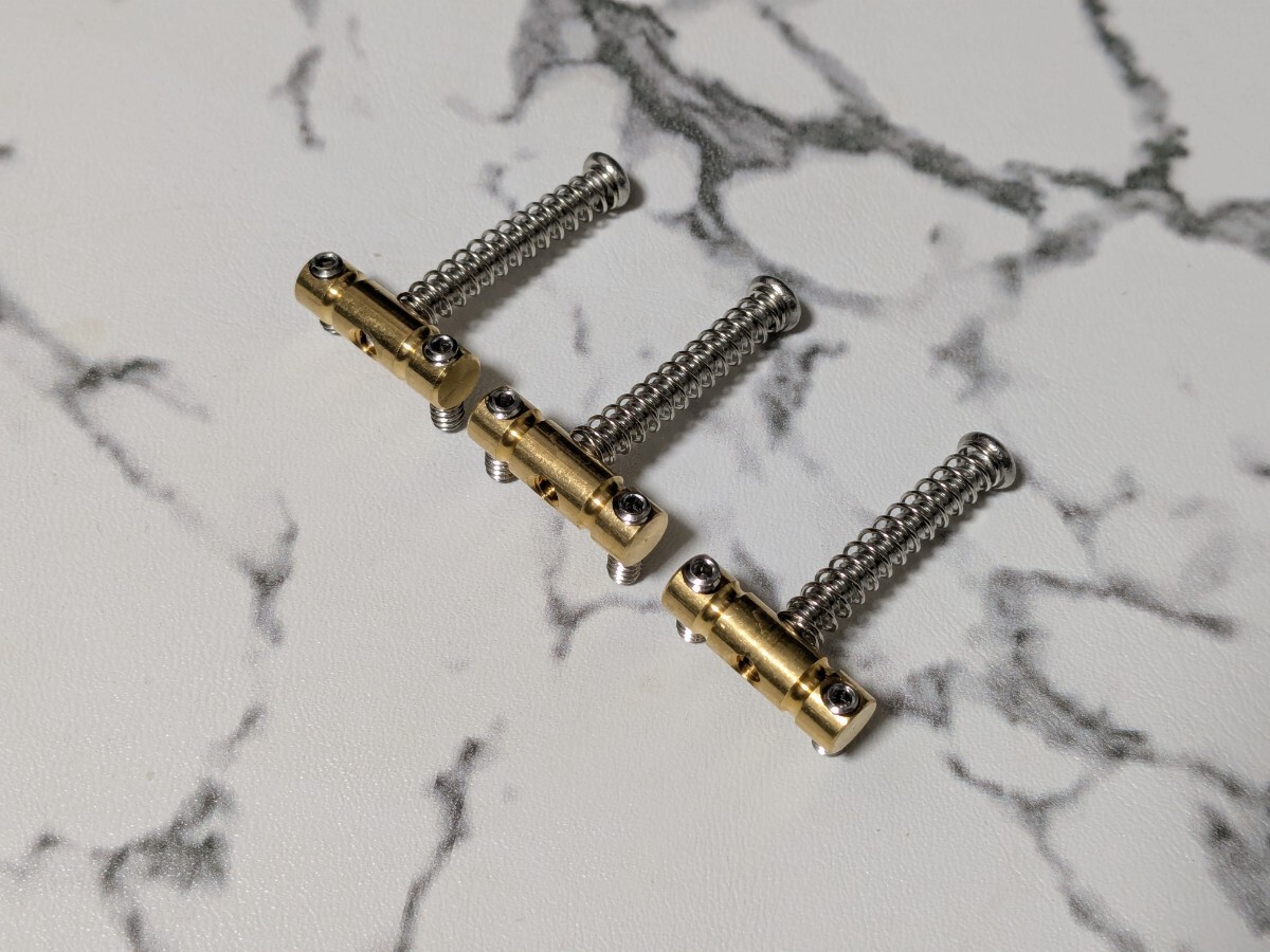 ブラス製 サドル テレ 溝アリ 細め拍卖