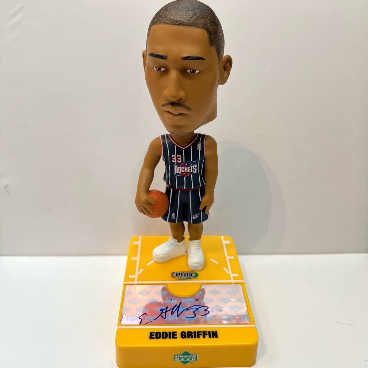 Eddie Griffin エディ グリフィン UPPER DECK ボブルヘッド NBA PROPERTIES 33 ROCKETS ロケッツ PLAY MAKERS 首振り フィギュア UD サイン拍卖