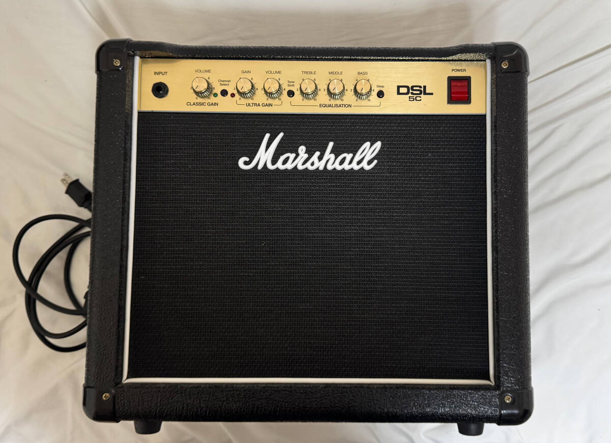 【美品】Marshall マーシャル DSL5C ギターコンボアンプ 真空管ギターアンプ 真空管5W DSLシリーズ拍卖